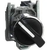 Schneider Electric Harmony XB4 Commutateur 2 Positions, Noir, Métallique, XB4BD21