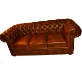AEA Chesterfield Ledersofa Sofagarnitur Couch Polster Couch Sitz Garnitur NEWTON