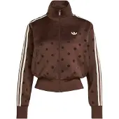 Adidas Veste de survêtement marron / brun foncé / blanc