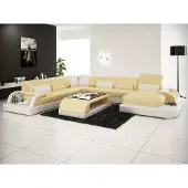AEA Wohnlandschaft Couch Polster Eck Garnitur Designer Ledersofa Big Sofa WetzlarA