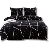 Łóżkoholicy Lozkoholicy Parure de Lit Peluche Polaire Hiver 220x200 Noir