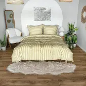 Łóżkoholicy Eusebia Home Ensemble de literie microfibre rayures 140x200cm