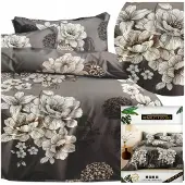 Łóżkoholicy DALWIN Ensemble Literie Satin Coton 200x220 Motif Floral