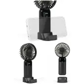 Livoo Ventilateur avec support de téléphone Rechargeable avec câble USB-c