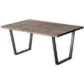 AEA Moderner Couchtisch mit industriellem Design und Metallbeinen