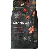 GRANDORF Fresh Sterilised Adult - Dinde - 2 kg