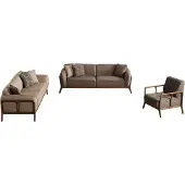 Xl Moebel Gmbh Braun-Beige Wohnzimmer Sofagarnitur Wohnzimmer Designer Möbel 2x Couchen