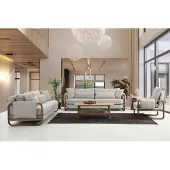 AEA Ensemble complet de canapé 321 places Tissu moderne Gris Set