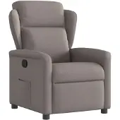 vidaXL Fauteuil relax Taupe Tissu