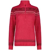 CMP 7h76505 Half Zip Sweater Rouge M Femme