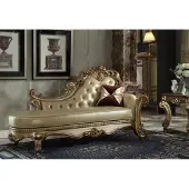 Xl Moebel Gmbh Chaiselongue linksseitig Sofa Knopfheftung Chesterfield Klassisch Gold