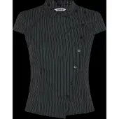 Weekday Chemisier 'Robin' gris / gris clair / noir