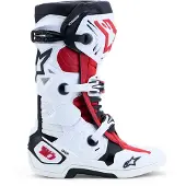 Alpinestars Bottes Tech 10 White Black Bright Red