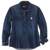 Carhartt Midweight Denim Chemise pour dames