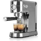 BEEM Machine à café porte-filtre Espresso Ultimate, Machines à expresso, Argent