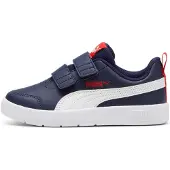 Puma Baskets 'Courtflex V3' bleu marine / rouge / blanc