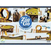 Djeco Toboggan à Billes - 45 Parties - Zig & Go - Bois - - UneTaille - Toboggan à Billes