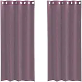 vidaXL Voile Rideaux avec oeillets 2 pcs. Violet 140x225 cm
