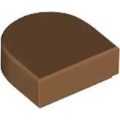 LEGO : 50 Fliesen, Größe 1x1 Noppen, abgerundet, Nougat