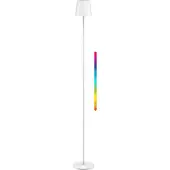 Goobay Lampe sur pied LED sans fil, taille XL, 122 cm, RGBW, blanc