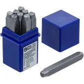 Bgs Chiffre à frapper 5 mm estamper acier fer 1 à 9