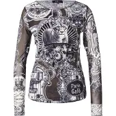 Monari T-shirt gris / noir / blanc