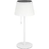 Eglo Lampe de table solaire Scordiano, lampe de table d'extérieur rechargeable avec interrupteur à tirette, lampe solaire sans fil pour l'extérieur, blanc chaud - blanc froid, IP44