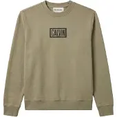 Calvin Klein Jeans Sweat-shirt beige foncé / noir