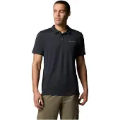 Columbia Tech Trail Utility Short Sleeve Polo Noir L Homme