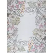FRAAI Tapis d’extérieur à fleurs | Poppy Crème | 160x230cm | Crème | Rectangulaire | Tapis