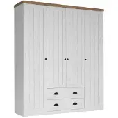 AEA Armoire vestiaire Armoire en tissu Tiroirs Tringle à vêtements