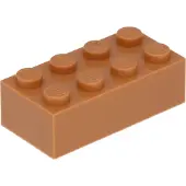 LEGO 100 x briques 2 x 4, nougat