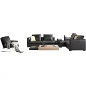 AEA Italienische Möbel Sitz Leder Wohn Zimmer Couchen Sofa Garnitur Landschaft ITALY