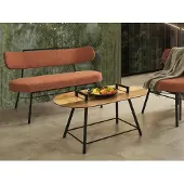 AEA Banc Salon Banc rembourré Tissu Table basse textile
