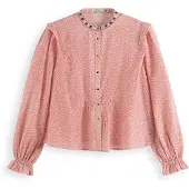 Scotch & Soda 177181 Long Sleeve Shirt Rose 38 Femme