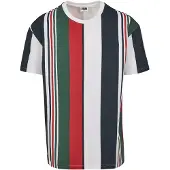 Urban Classics T-Shirt bleu marine / vert / rouge / blanc