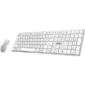 MSI Forge K210 W Combo White Fr (DE, Sans fil), Clavier, Blanc