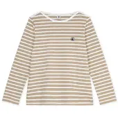 Petit Bateau T-shirt MARINIERE femmes - Beige - EU M