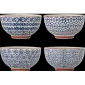 Bloomingville Bols Karine bleus, lot de 4