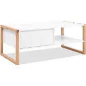 CALICOSY - Table Basse avec Tiroir L100 cm - DENVER