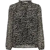 ONLY Chemisier 'Ditsy' beige / gris / noir