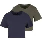 Urban Classics T-shirt bleu marine / olive