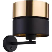 TK Lighting Euluna Applique Hilton Led Lecture Applique Lampe Noir Or