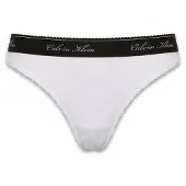 Calvin Klein Underwear String noir / blanc