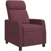 vidaXL Fauteuil , couleur lilas, revêtement en tissu