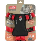 Zolux Harnais pour chien TRAVEL SAFE S rouge