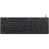Renkforce IP 68 Industrie USB-Tastatur Schwarz Spritzwassergeschützt, Staubgeschützt (iM-IKB106-BK)