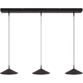 Masterlight Lampe pendante à 3 lampes Ceppo noir Ø 22cm