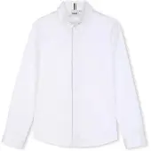 BOSS J53365 Long Sleeve Shirt Blanc 8 Years Garçon