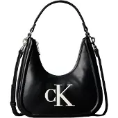 Calvin Klein Sac bandoulière 'BOLD' noir / blanc